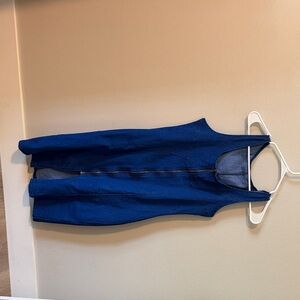 Blue Woman’s One-Piece Zipper dress